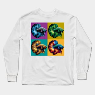 Dragon Scale Betta - Cool Tropical Fish Long Sleeve T-Shirt